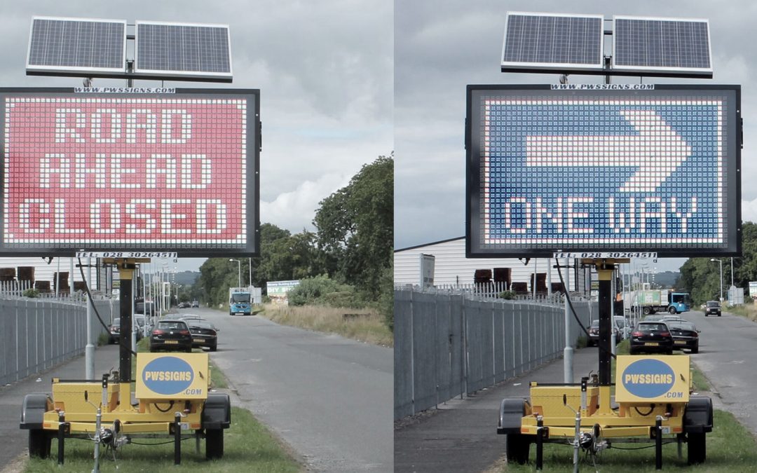 The world’s first solar powered traffic signs